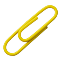 Yellow Paper Clip Cutout png