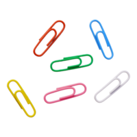 Colorful Metal Paper Clip Cutout png