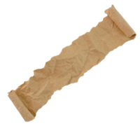 Roll Ripped Crumpled Brown Paper png