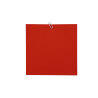 Red Paper with Clip Cutout png