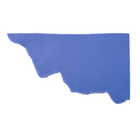 Ripped Blue Paper Cutout Corner png