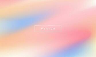 Holographic gradient pastel modern background. blue, pink ,yellow and orange colors for deign concepts, wallpapers, web, presentations and prints. vector design.