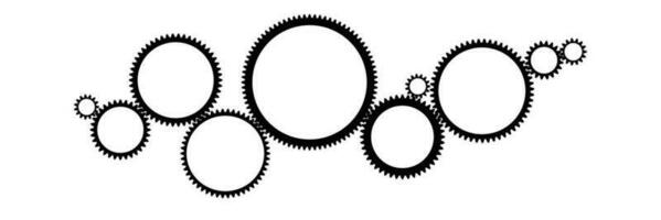 Background for infographic with gears. Vector illustration.