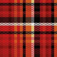 Tartan Plaid Seamless Pattern. Classic Scottish Tartan Design. Traditional Scottish Woven Fabric. Lumberjack Shirt Flannel Textile. Pattern Tile Swatch Included. vector