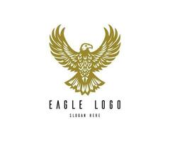 Eagle logo vector. Stylized graphic eagle bird logo template. vector