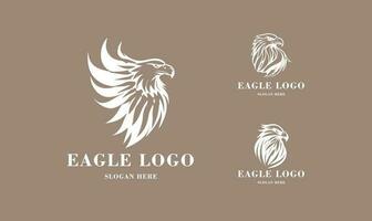 águila logo vector. estilizado gráfico águila pájaro logo modelo. vector