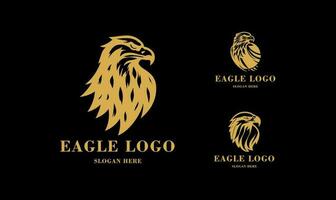 Eagle logo vector. Stylized graphic eagle bird logo template. vector