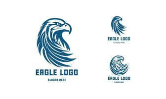 Eagle logo vector. Stylized graphic eagle bird logo template. vector