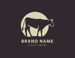 Bull logo. Premium logo for steakhouse, steakhouse or butchery. vector