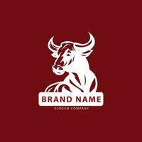 Bull logo. Premium logo for steakhouse, steakhouse or butchery. vector