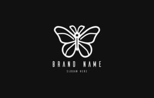 Butterfly logo. Luxury butterfly logo icon vector. vector