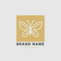 Butterfly logo. Luxury butterfly logo icon vector. vector