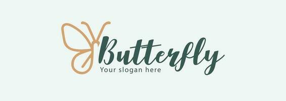 Butterfly logo. Luxury butterfly logo icon vector. vector