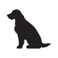 perro silueta logo aislado en blanco antecedentes vector