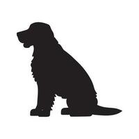 Dog silhouette logo isolated on white background vector