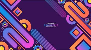 Modern creative geometric background vector