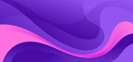 Modern abstract pink and purple wave background vector