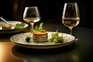 fine dining Profesional advertising Food Photography AI Generated photo