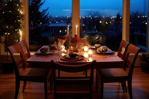 stock photo of professional catalog image with full dining room table photography