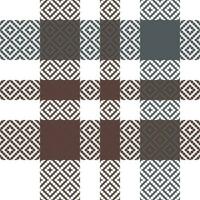 Plaids Pattern Seamless. Traditional Scottish Checkered Background. Traditional Scottish Woven Fabric. Lumberjack Shirt Flannel Textile. Pattern Tile Swatch Included. vector