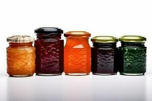 fruits jam in the kitchen table professional food photography AI Generated photo