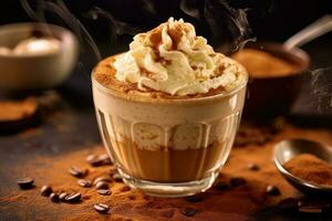 dalgona coffee Profesional advertising Food Photography AI Generated photo