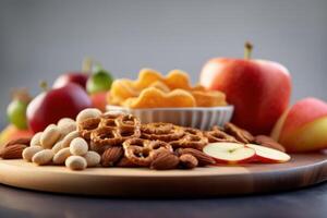 stock photo of mix healthy snack Editorial food photography