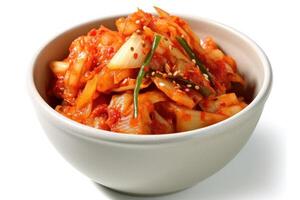 stock photo of Kimchi is a traditional Korean banchan consisting of salted and fermented vegetables food photography