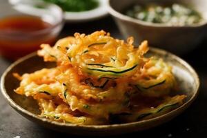 stock photo of Twigim is the Korean version of the more well known tempura food photography