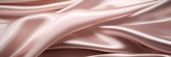 Fabric satin silk drapery. Texture of delicate pink silk as background. photo