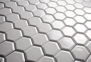 3d illustration of hexagonal parametric pattern. photo