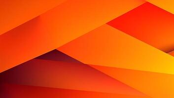 abstract orange background with simple lines.colorful orange design. bright and modern with shadow. AI generated photo