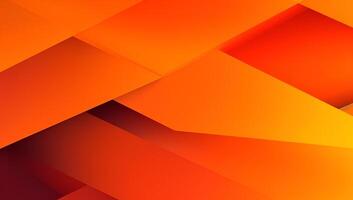 abstract orange background with simple lines.colorful orange design. bright and modern with shadow. AI generated photo