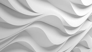 Abstract white wave background minimal white graphic wallpaper. photo