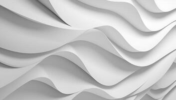 Abstract white wave background minimal white graphic wallpaper. photo