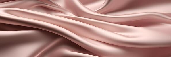 Fabric satin silk drapery. Texture of delicate pink silk as background. photo