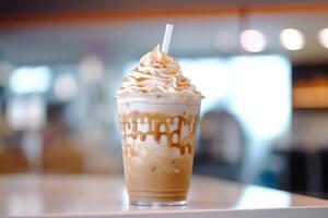 stock photo of a cup frappe food photography