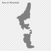 High quality map is a emirate of United Arab Emirates vector