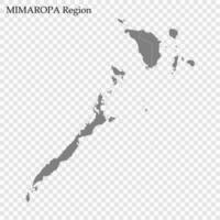 alto calidad mapa de región de Filipinas vector
