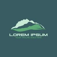 Logo design graphic concept creative abstract premium free vector stock simple unique mountain iceberg with cloudy Related to nature adventure village