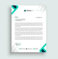 Free vector modern letterhead template design.