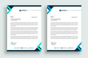 Free vector modern letterhead template design.