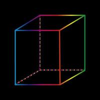 Cube Geometric shape. Vector image of cube icon. Simple box icon.