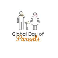 Honoring the Pillars of Love, Global Day of Parents vector