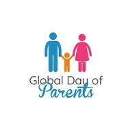 Honoring the Pillars of Love, Global Day of Parents vector