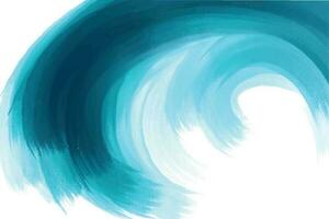 Powerful blue ocean wave background vector