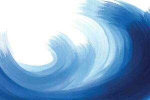 Powerful blue ocean wave background vector