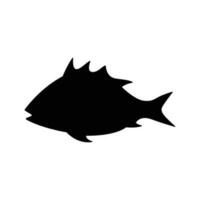 Sea Fish Silhouette vector