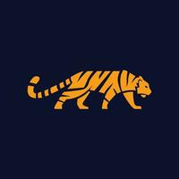 Tigre logo y símbolo vector diseño