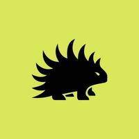 Porcupine Silhouette Design vector